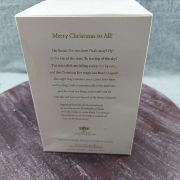 Hallmark Keepsake Merry Christmas To All Magic Musical Animated Ornament With Li - Picture 4 of 14